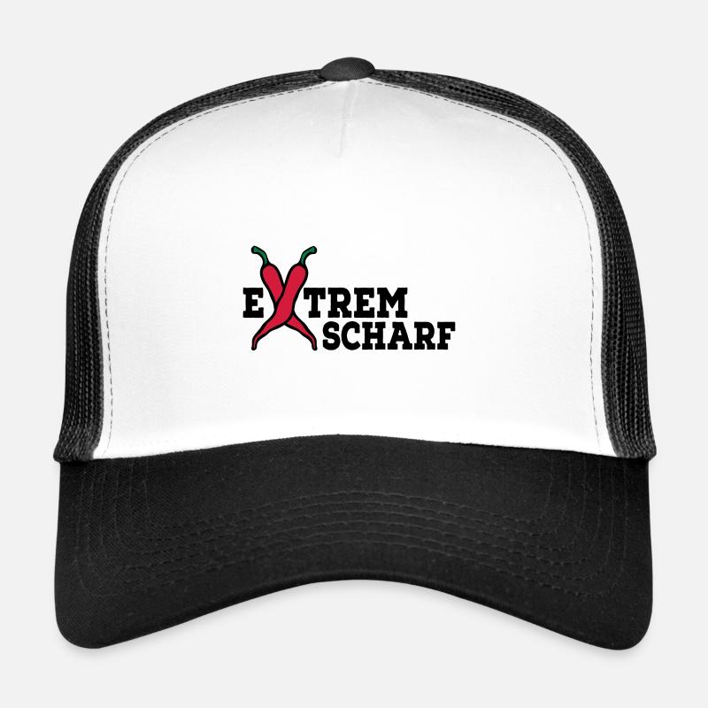 scharf - Trucker Cap - Weiß/Schwarz