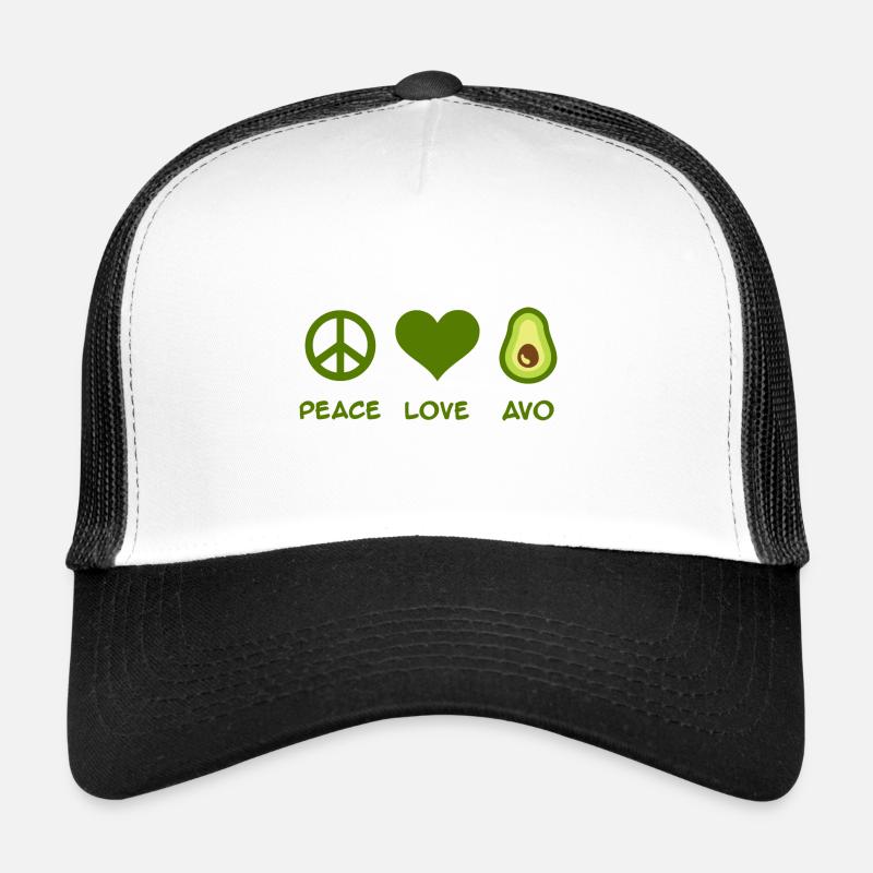 Avocado - Trucker Cap - Weiß/Schwarz