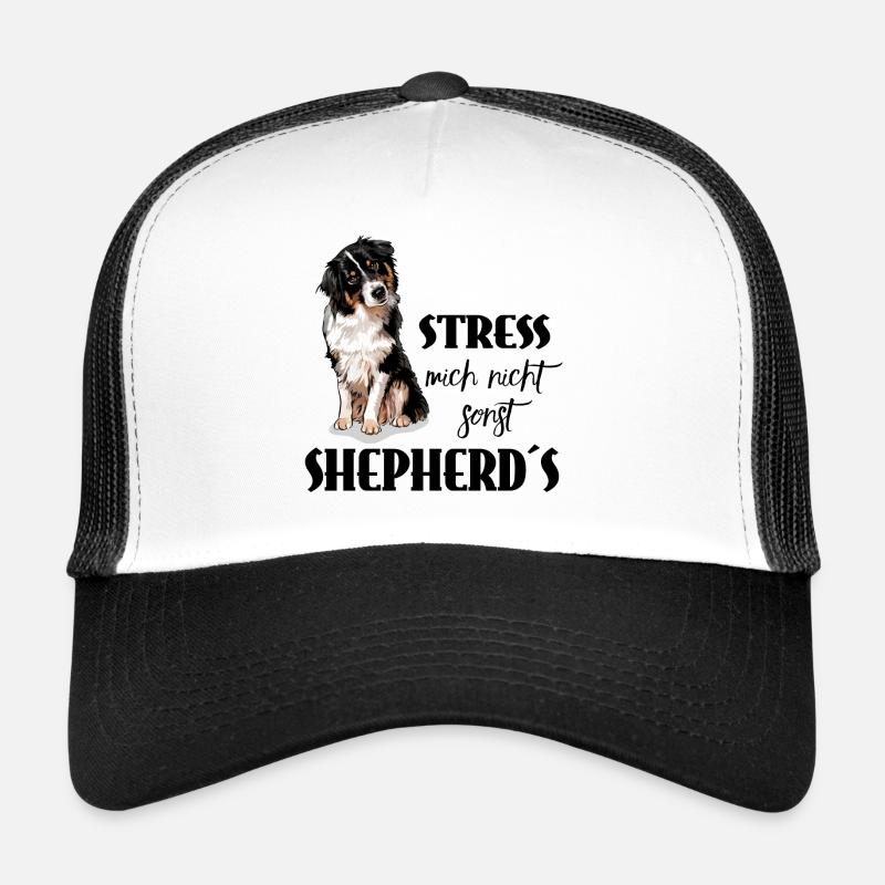 AUSTRALIAN SHEPHERD - Stress mich nicht - Trucker Cap - Weiß/Schwarz