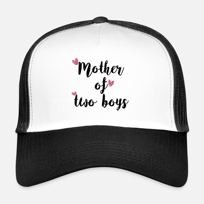 Mère de deux garçons T-shirt Casquette trucker 