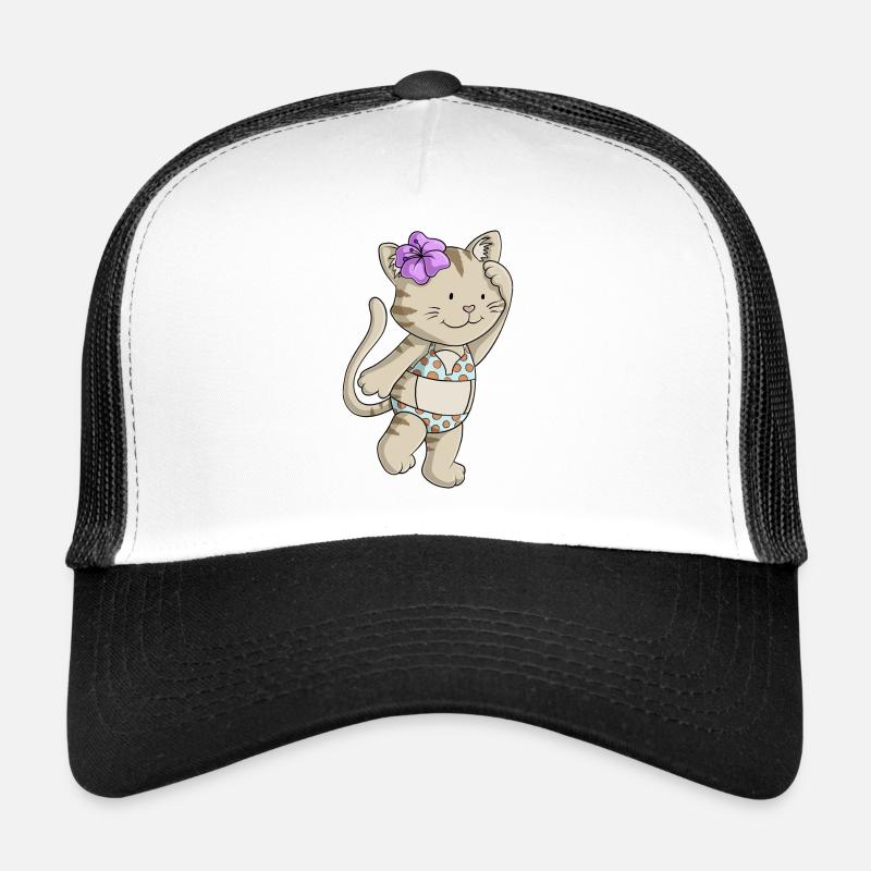 Bikini Cat Comic Trucker Cap