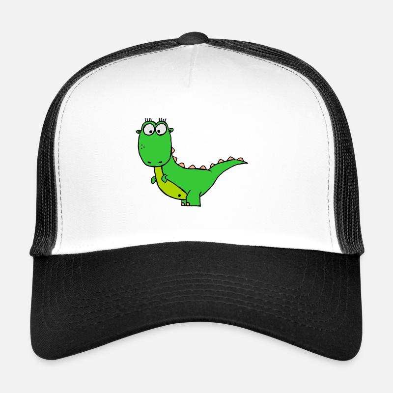 Dino - Trucker Cap - Weiß/Schwarz