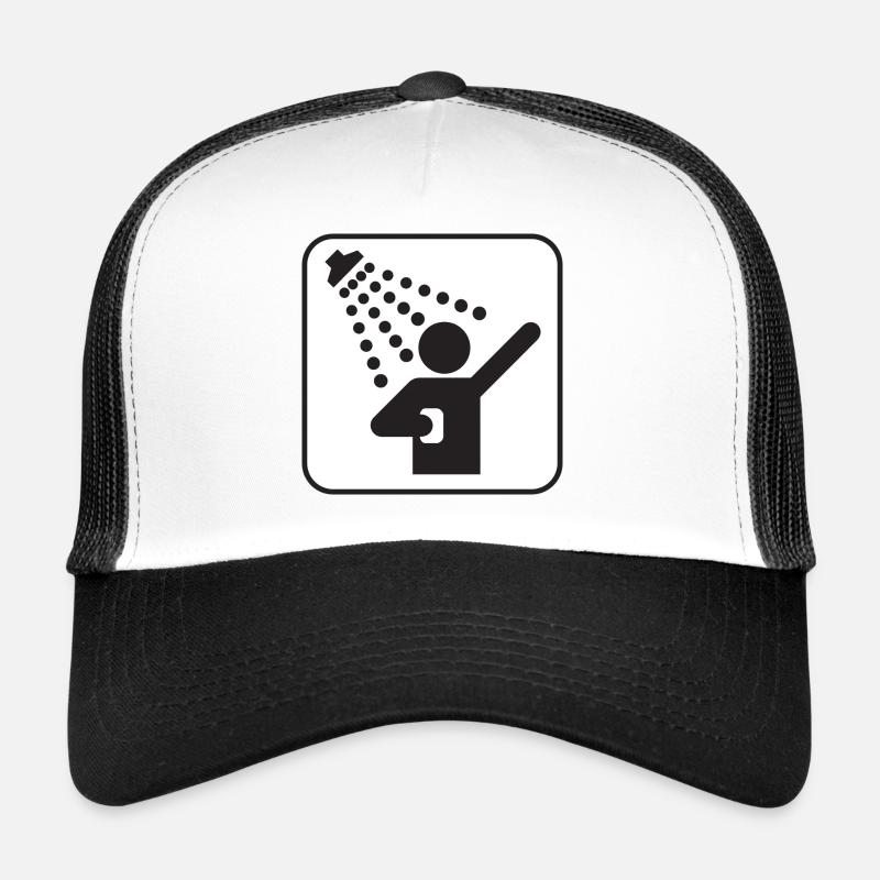 have a shower - Trucker Cap - white/black