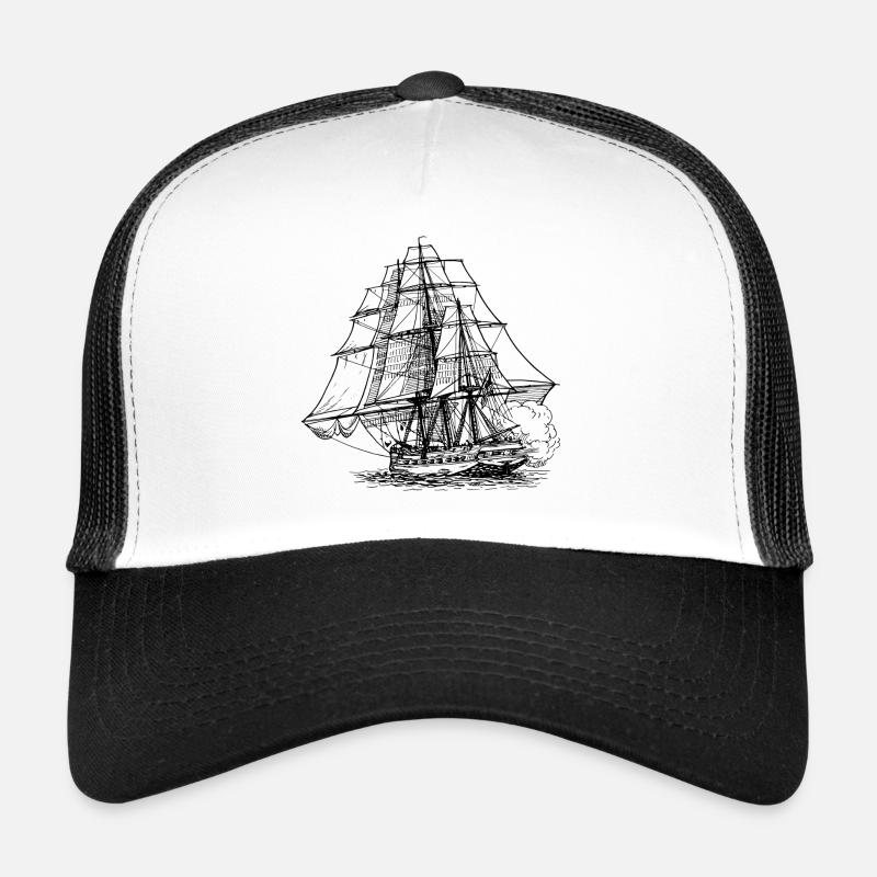 bateau pirate bateau bateau pirate Skull1 Casquette trucker 