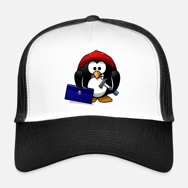 Handwerker Pinguin - Trucker Cap - Weiß/Schwarz