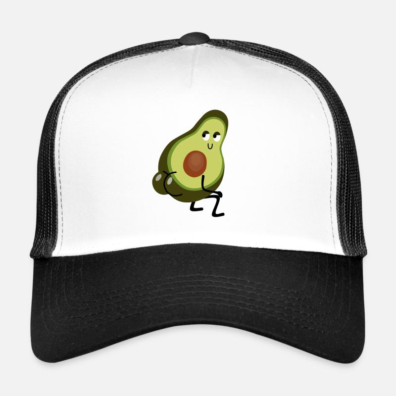 Avocado-Twerk - Trucker Cap - Weiß/Schwarz