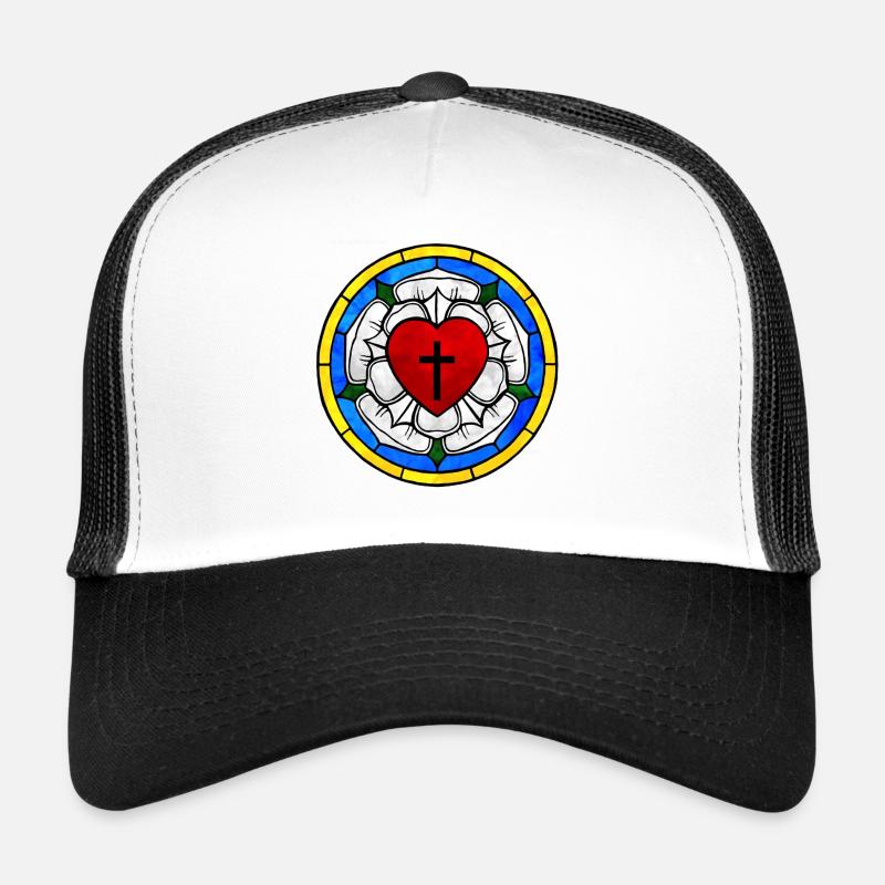Rose luthérienne Casquette trucker 