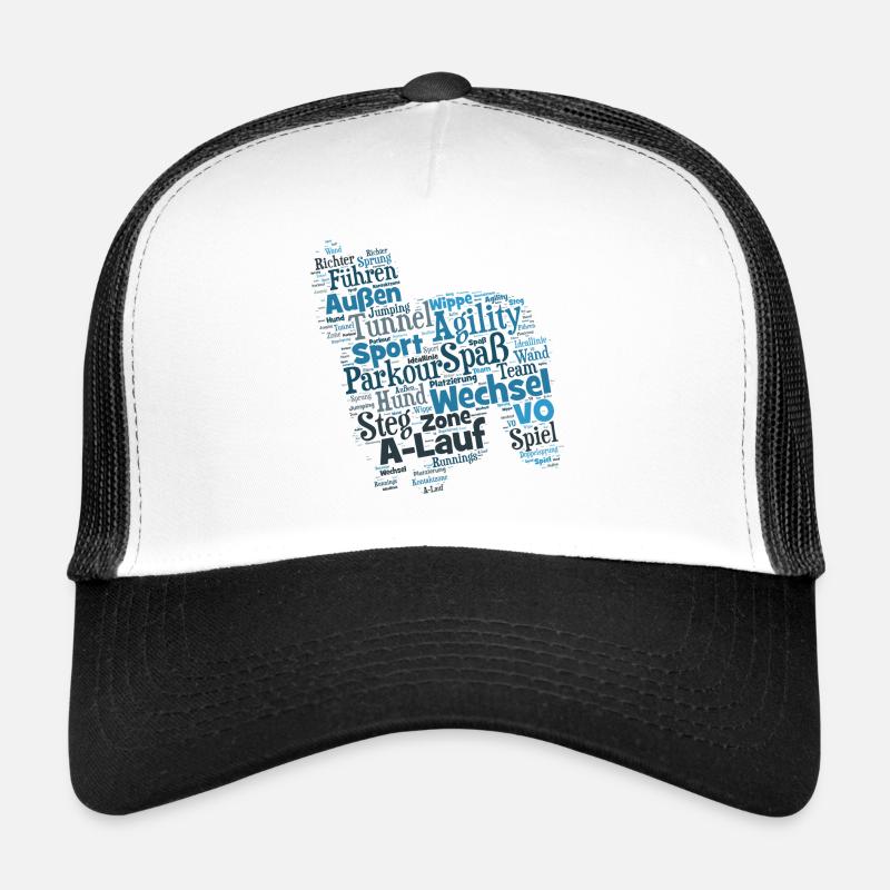 Berger des Pyrénées Agility Wordcloud Trucker Cap