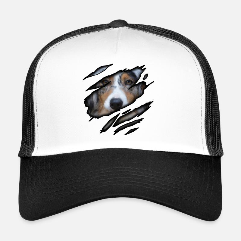 Shepherd australien en moi - Casquette trucker  - blanc/noir