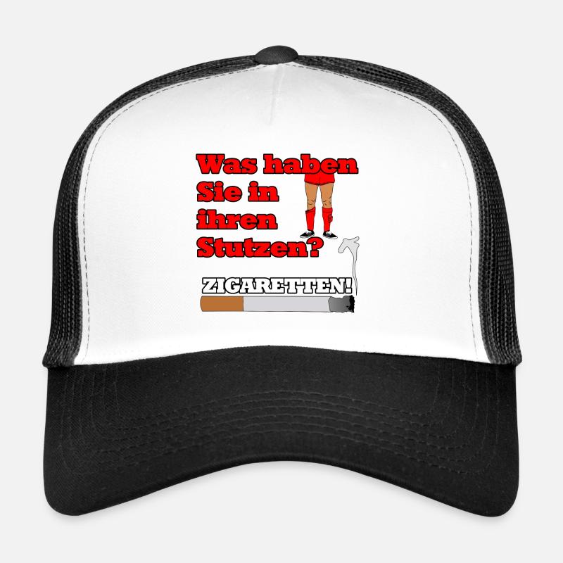 "Cigarettes dans le cou" - idée cadeau Casquette trucker 