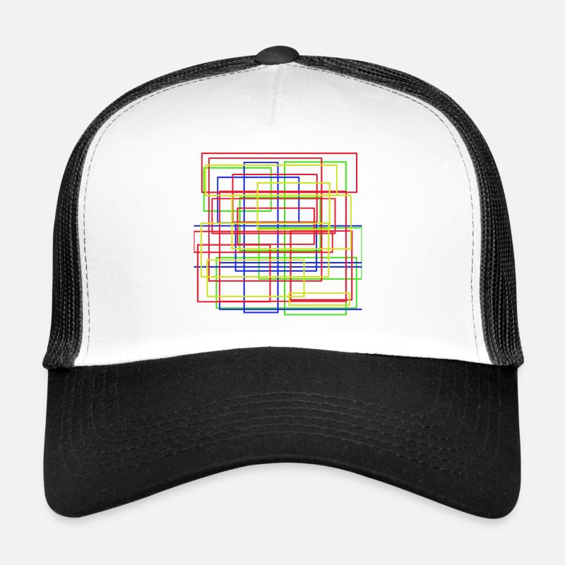 modern art - Trucker Cap - white/black