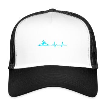 Heartbeat Canoe Heartbeats - Trucker Cap - Weiß/Schwarz - Vorne