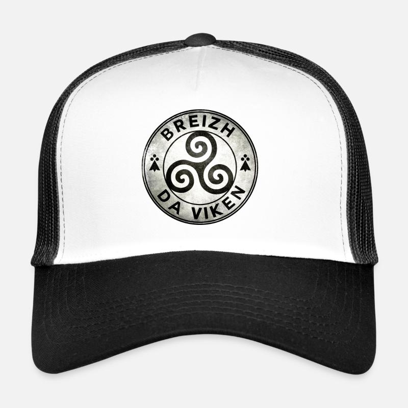Breizh da viken 2 - Casquette trucker  - blanc/noir