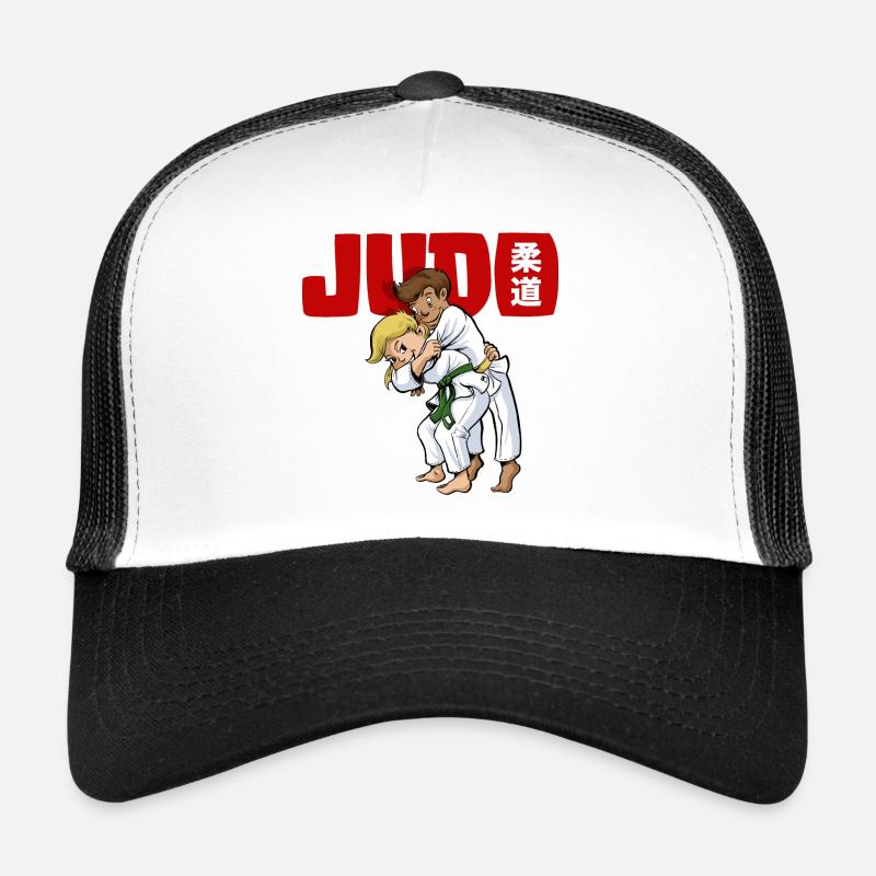 Kinder Judo - Trucker Cap - Weiß/Schwarz