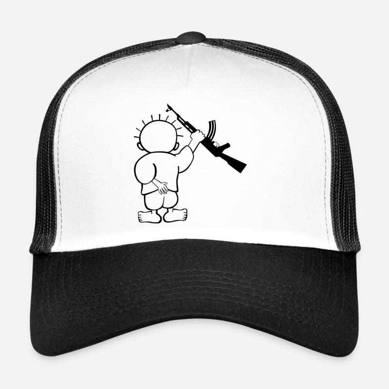 Handala, Hanthala, حنظلة - Trucker Cap - white/black