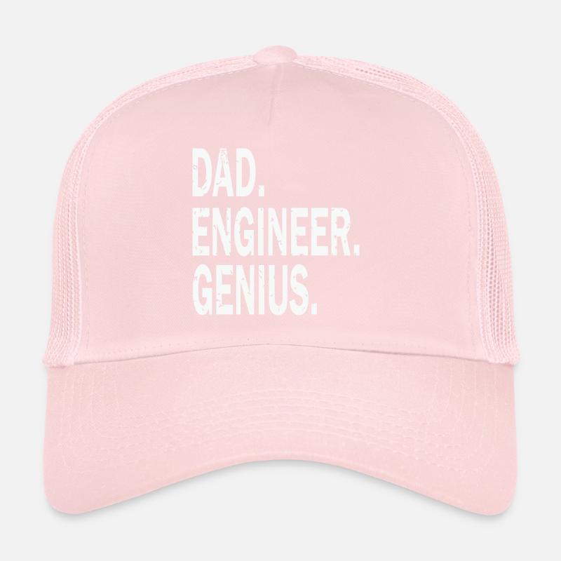 Dad Engineer Genius Trucker Cap