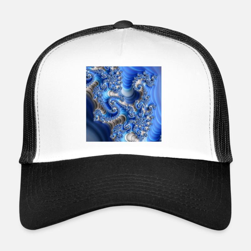 Fractal #X38 - Trucker Cap - white/black