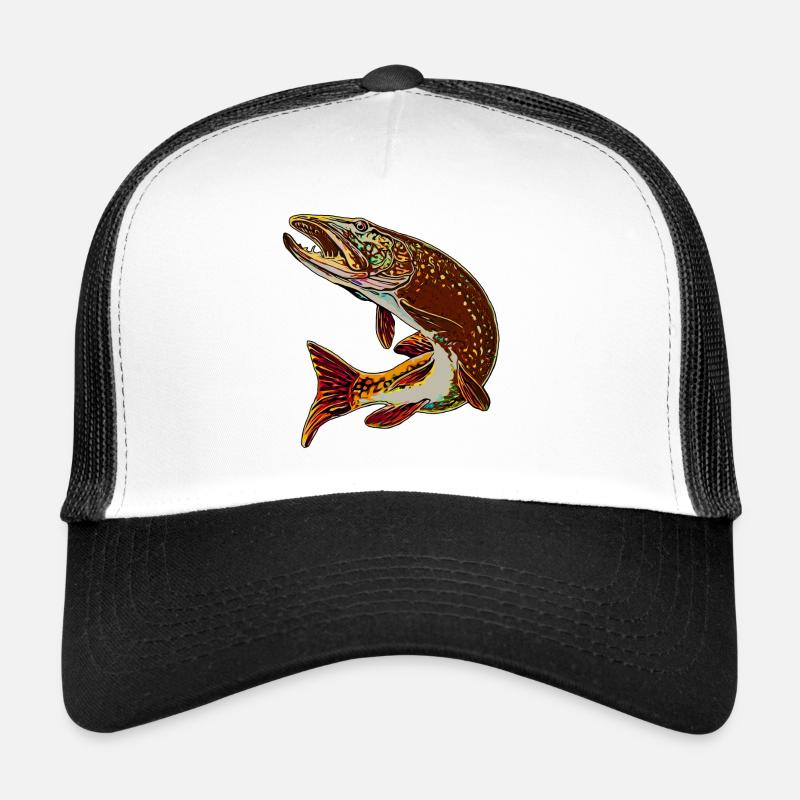 Legakulie Pike brown - Trucker Cap - white/black