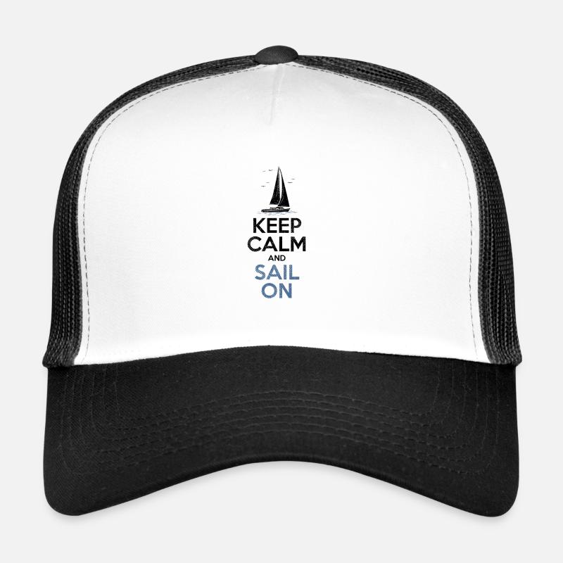 Segeln Segelboot - Trucker Cap - Weiß/Schwarz
