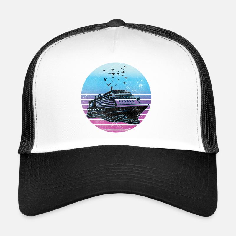 Kreuzfahrt - Trucker Cap - Weiß/Schwarz