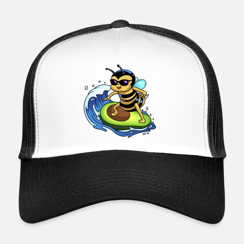 Biene surft Avocado Trucker Cap