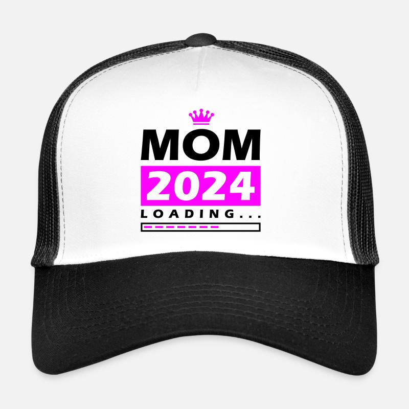 Mama 2024 Loading Mom Trucker Cap
