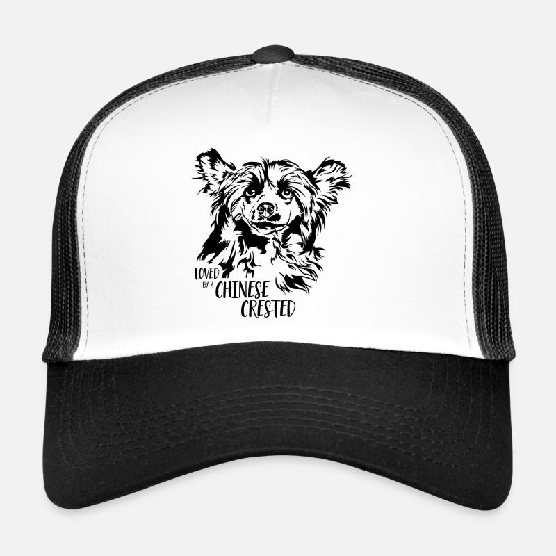 Aimé par un chien chinois à crête Chien Wilsigns Casquette trucker 