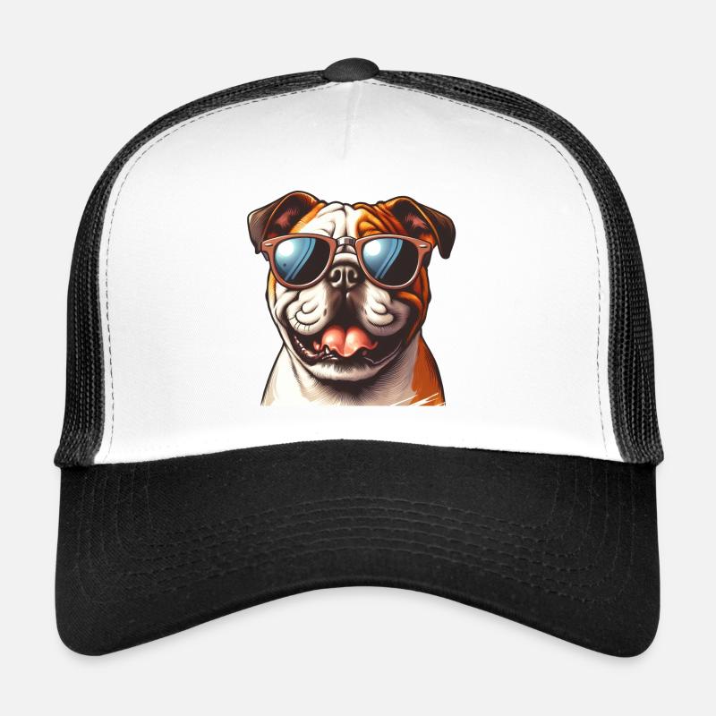 Niedliche Bulldogge Das Model Trucker Cap