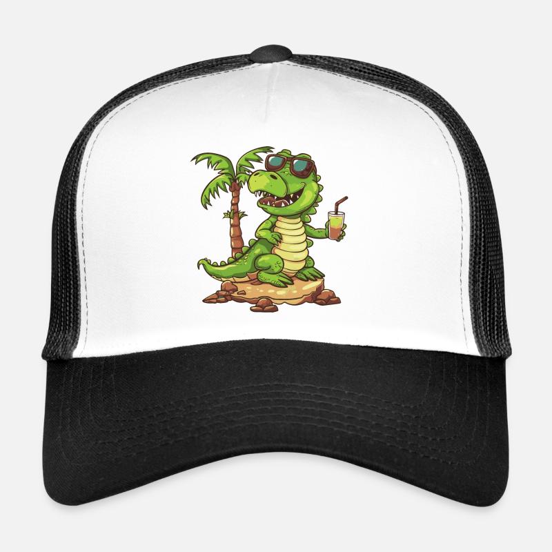 Alligator Summer Beach Vacation Trucker Cap