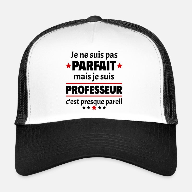 Pas parfait mais professeur, cadeau fin d'année Casquette trucker 