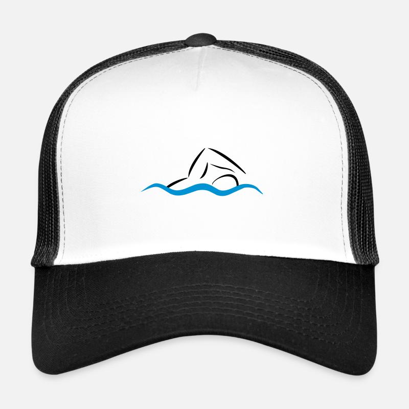 schwimmen - Trucker Cap - white/black