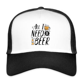 Beer Beer toast Gift Alcohol - Trucker Cap - white/black - Front