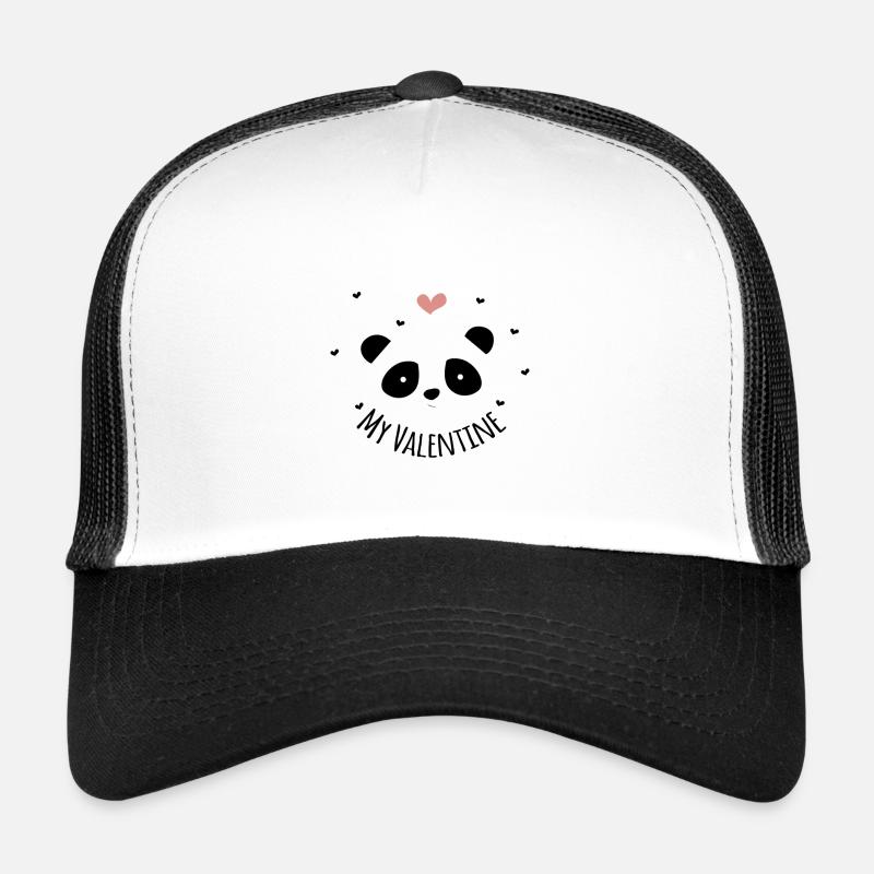 My Valentine Panda Trucker Cap