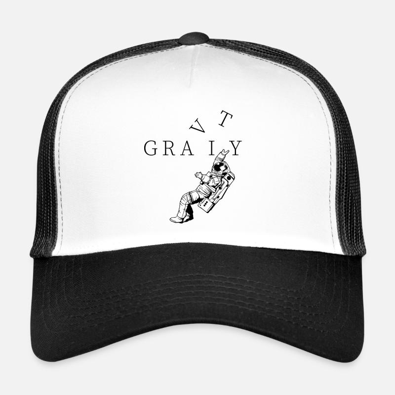 Astronaut Gravity Geschenk - Trucker Cap - Weiß/Schwarz