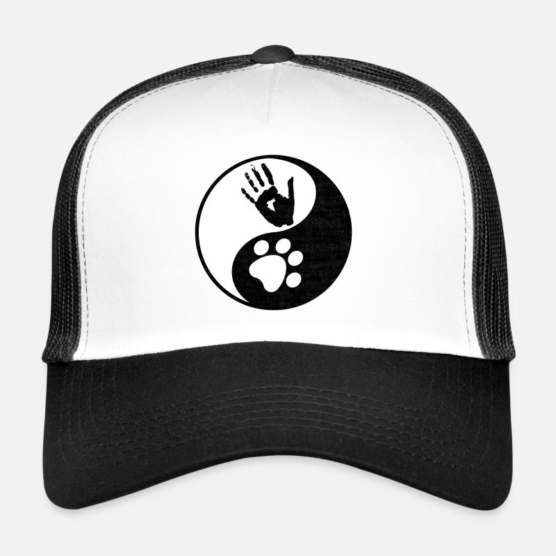 Hunde Pfote Handabdruck Harmonie Geschenk Trucker Cap