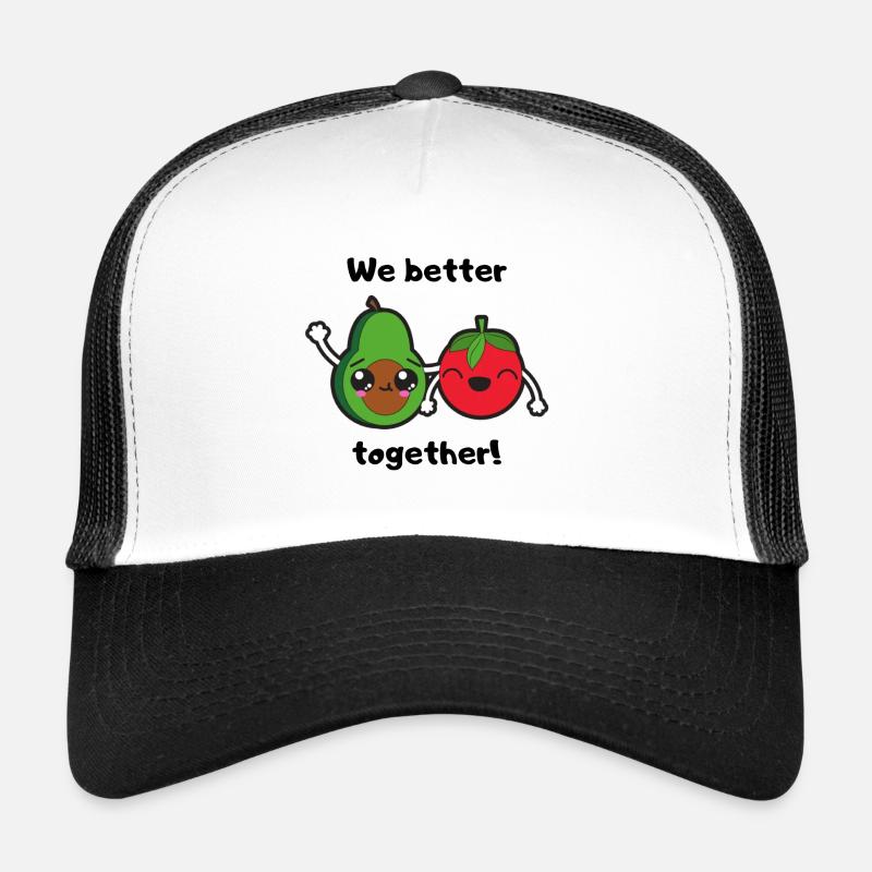 We better together. - Trucker Cap - Weiß/Schwarz