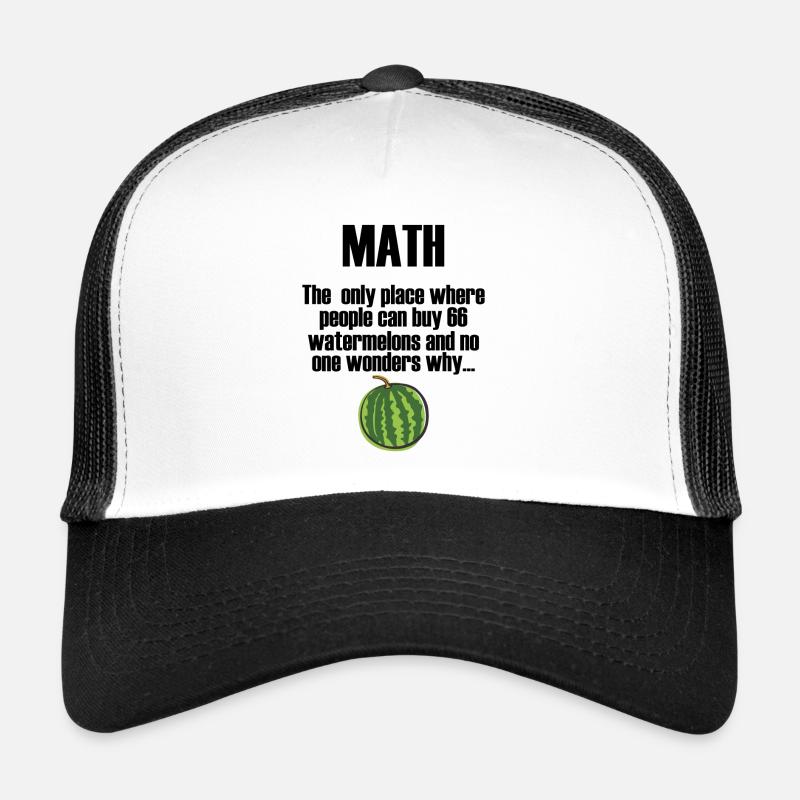 Maths disant cadeau de pastèque Casquette trucker 