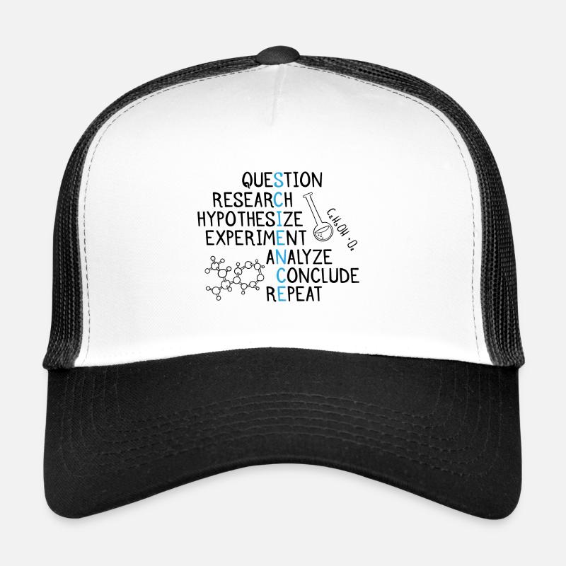 Science Geschenk - Trucker Cap - Weiß/Schwarz