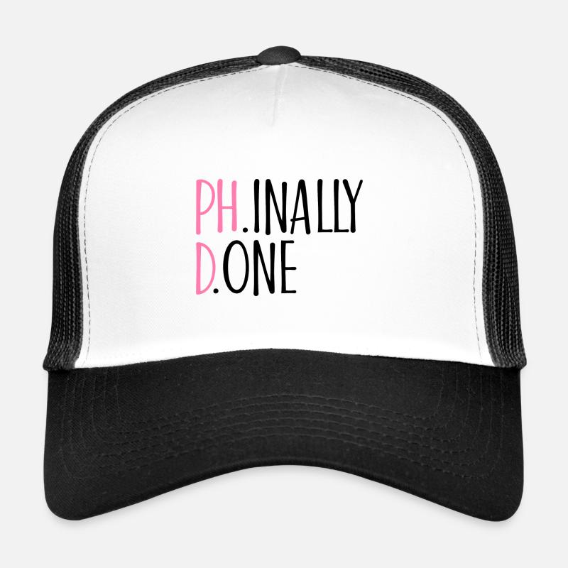 Phinally Done Phd Abschluss Geschenk Trucker Cap