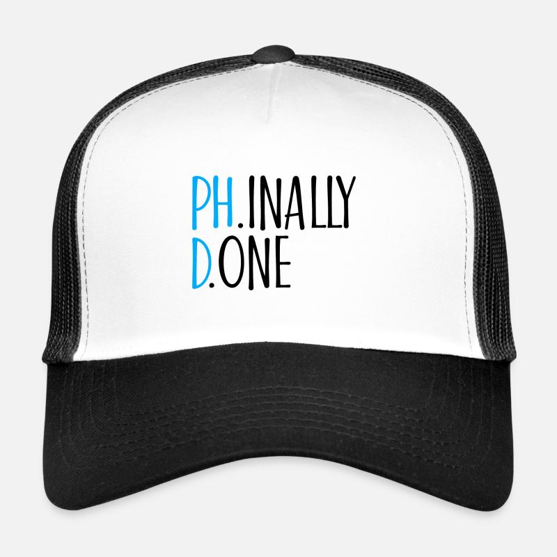 Phinally Done Phd Graduation Gift Trucker Cap