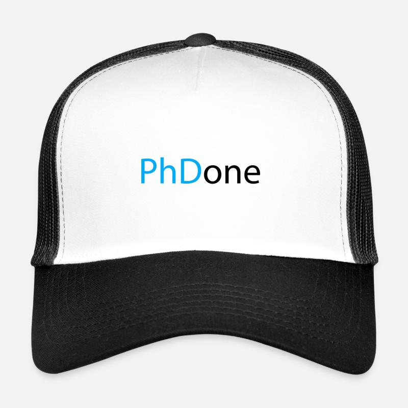 PhD Done Phd Abschluss Geschenk Trucker Cap