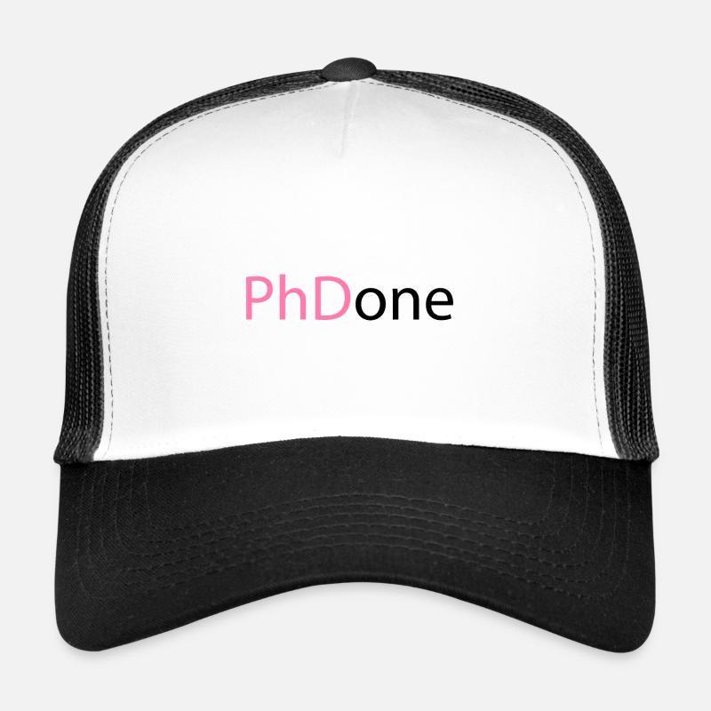 PhD Done Phd Abschluss Geschenk Trucker Cap