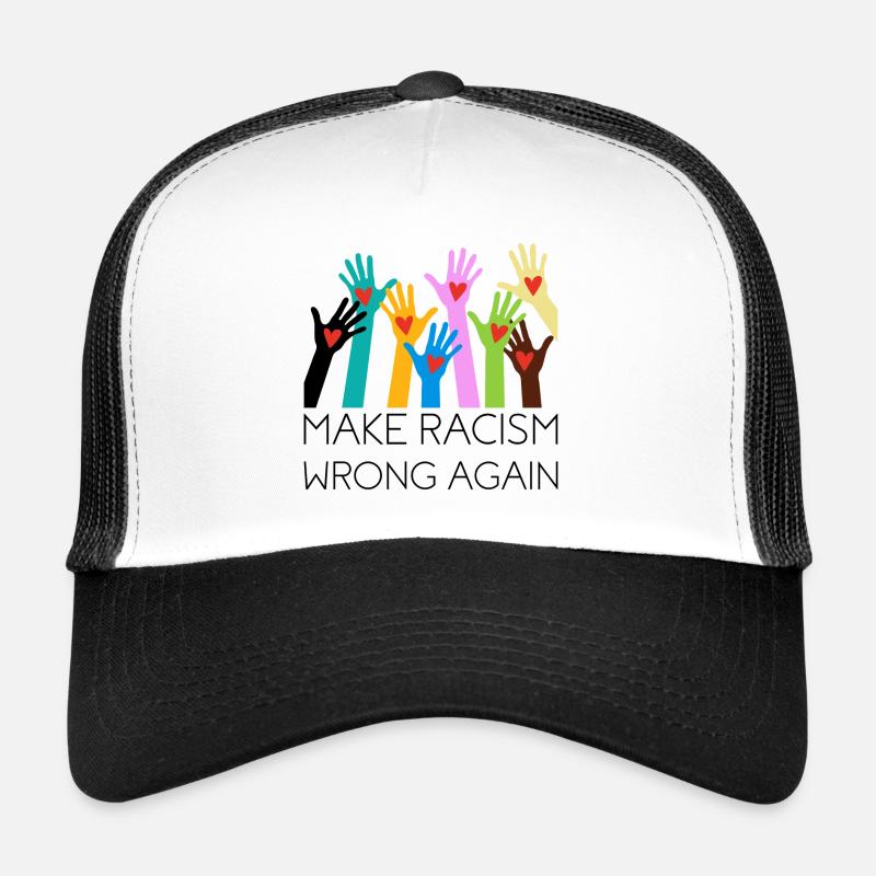 Make Racism Wrong Again Antirassismus Geschenk Trucker Cap