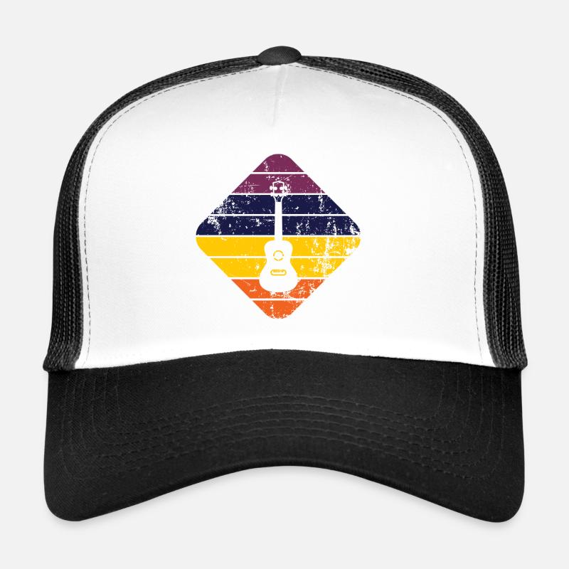 Ukulele - Trucker Cap - Weiß/Schwarz