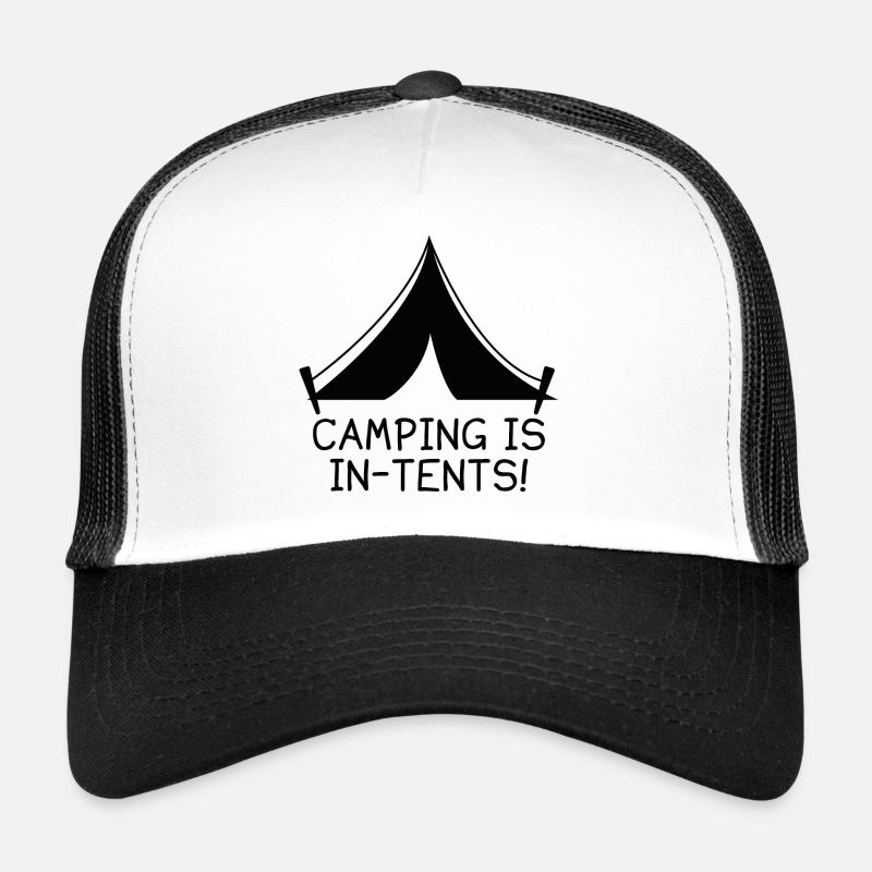 Le camping est dans les tentes Casquette trucker 