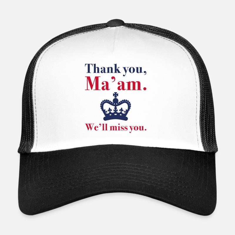 Merci Madame, tu vas nous manquer Casquette trucker 