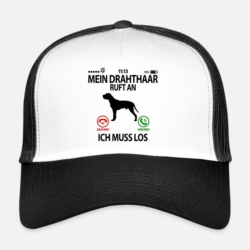Deutsch Drahthaar Geschenkidee Lustig Spruch Trucker Cap