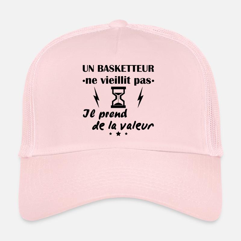 Basketteur ne vieillit pas,cadeau anniversaire Casquette trucker 