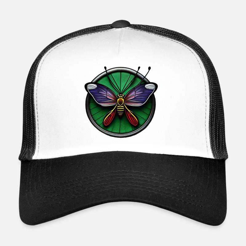 Mouche multicolor Casquette trucker 
