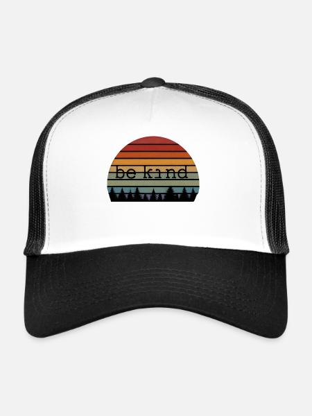 etre gentil - Casquette trucker  - blanc/noir - Devant
